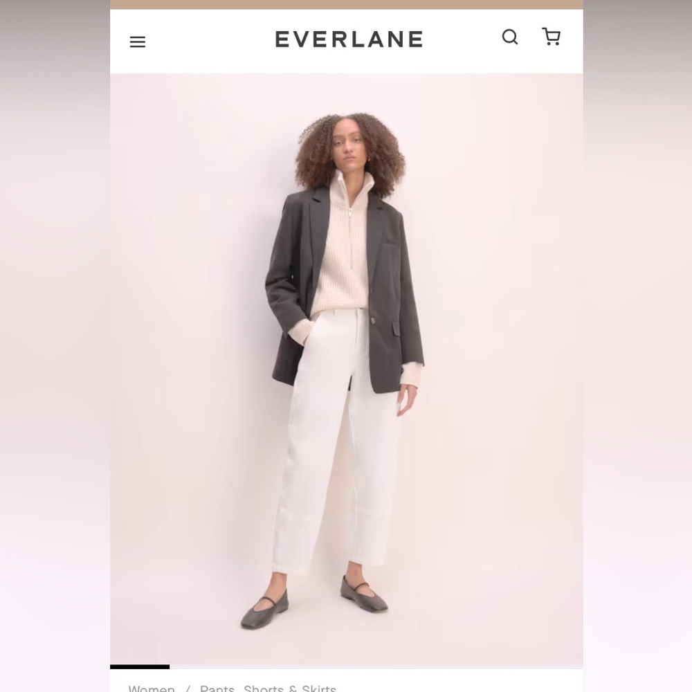 Everlane barrel pant, size 8, great condition.